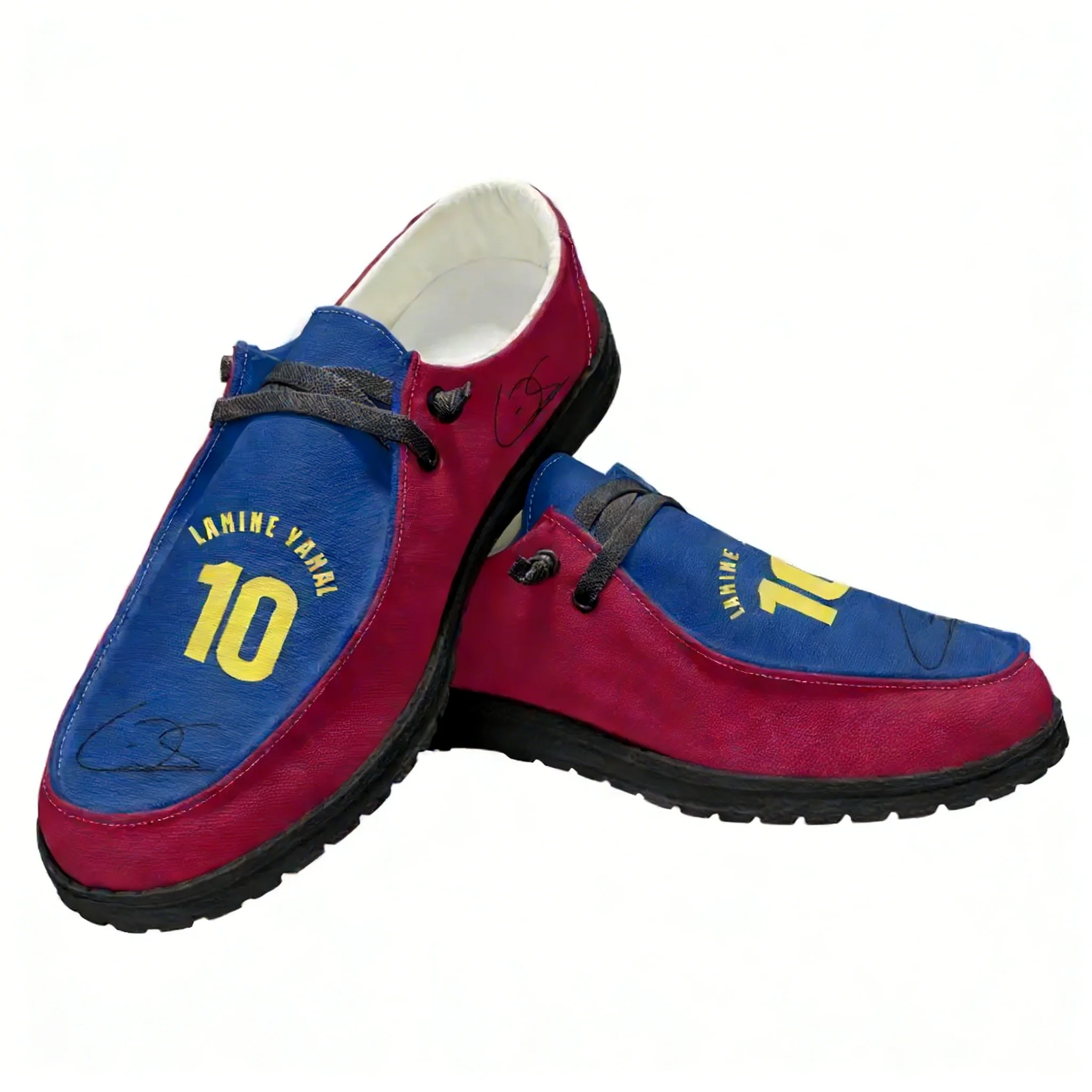 Women'S Shoes Loafers Black - รองเท้าโลฟเฟอร์ Yamal No.10 สำหรับผู้ชาย ผู้หญิง และวัยรุ่น