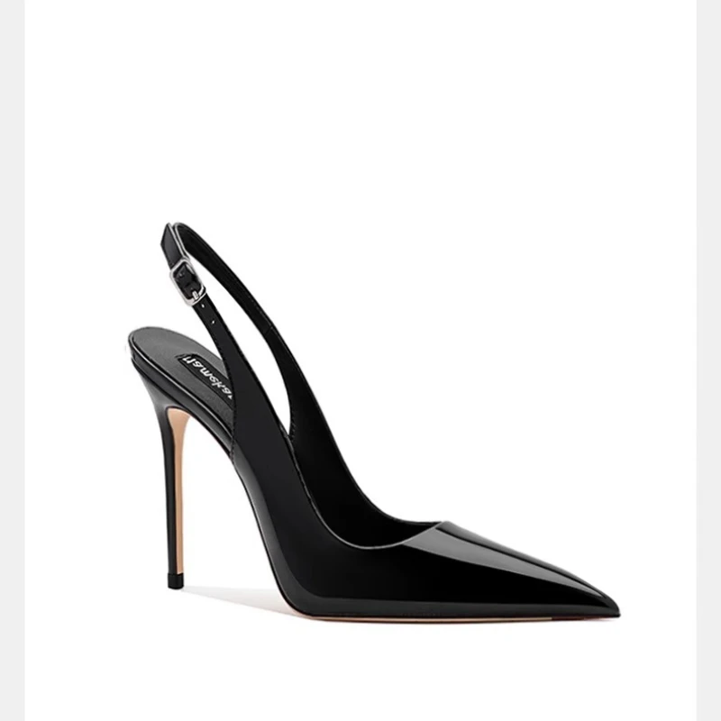Women'S Shoes Trendy - เซ็กซี่รองเท้าส้นสูงเป็นพิเศษชี้รองเท้าแตะฤดูร้อนสิทธิบัตรหนัง Suspender รองเท้าส้นสูงอินเทรนด์ชุดจัดเลี้ยงรองเท้าผู้หญิง