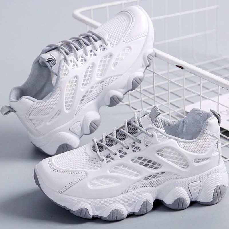 Women'S Shoes Running Sports - Breathable ตาข่าย Chunky รองเท้าผ้าใบกีฬากลางแจ้งฟิตเนสผู้หญิงรองเท้าแฟชั่นรองเท้าวิ่งลําลองรองเท้าผ้าใบใหม่รองเท้าสบาย