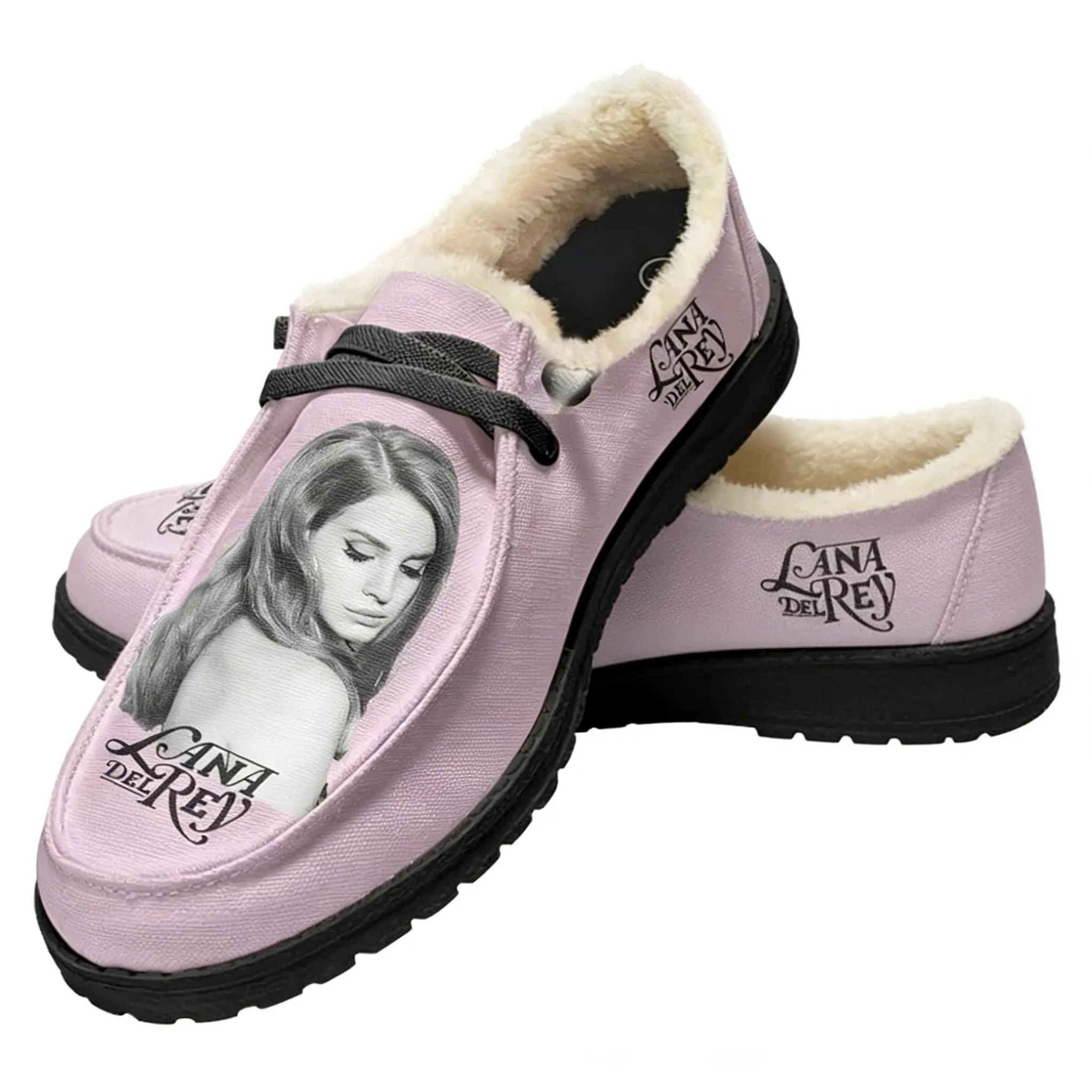Women Shoes Myer - รองเท้าแตะไมเคิล ไมเยอร์ส ลายกระต่ายสำหรับผู้หญิง รองเท้าแตะขนนุ่มสีดำ ลายเลือด ดาร์ก