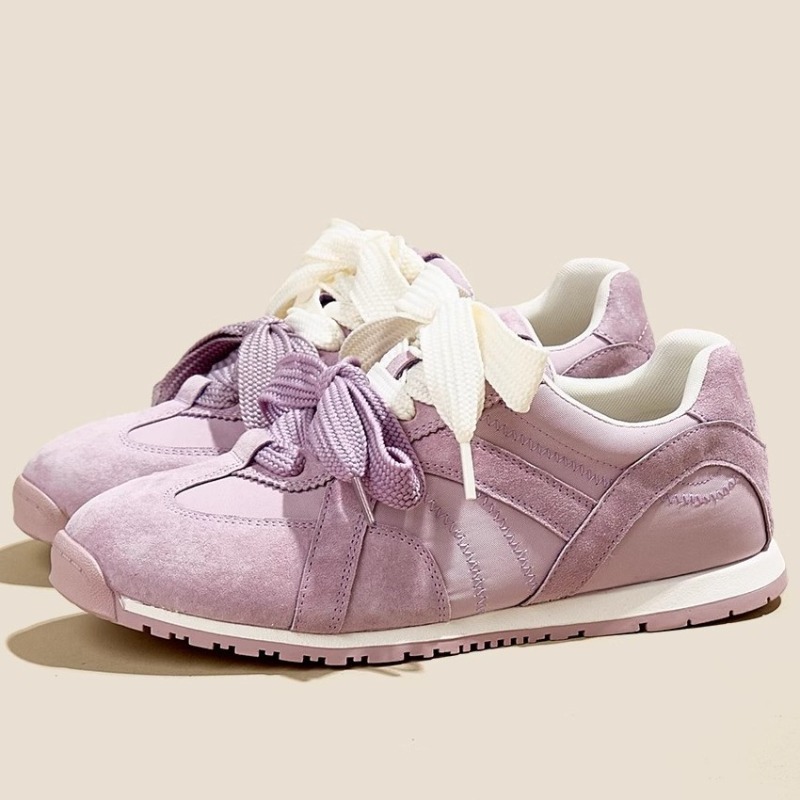 Women'S Shoes Trendy - รองเท้าลำลองผู้หญิงหนังแท้สีม่วง 2026 ฤดูใบไม้ผลิ/ฤดูร้อนสไตล์ใหม่รองเท้าผ้าใบอเนกประสงค์อินเทรนด์และระบายอากาศได้ดี，35-40