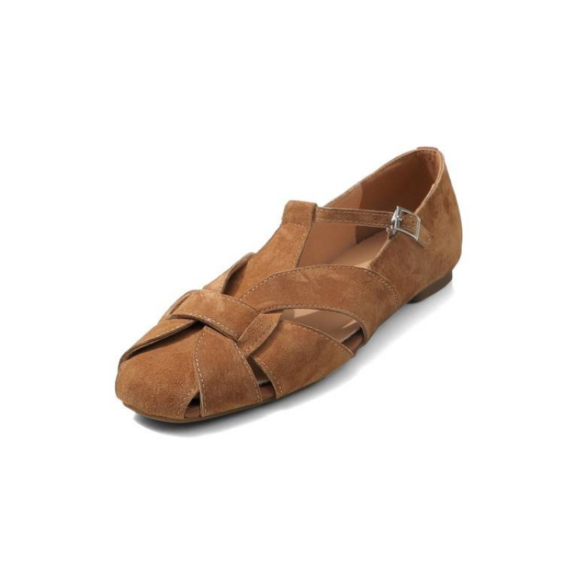 Women'S Shoes In Wide Width - รองเท้าสตรีทรงสี่เหลี่ยม น้ำหนักเบา ระบายอากาศได้ดี สไตล์เรโทร ใส่สบาย ไซส์ใหญ่