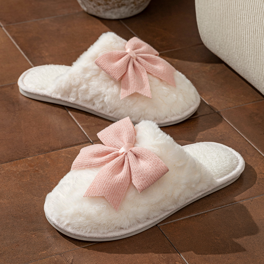 Women Shoes Winter - รองเท้าแตะผู้หญิง YNPO 2026 ลายผีเสื้อแฟชั่นน่ารัก สำหรับฤดูหนาว ใส่ในบ้าน