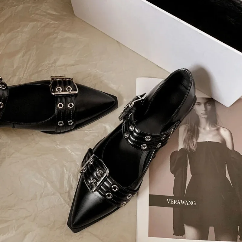 Women Shoes Mules - รองเท้าผู้หญิง Designer Luxury Low Heel ปั๊มแฟชั่นสุภาพสตรีรองเท้า