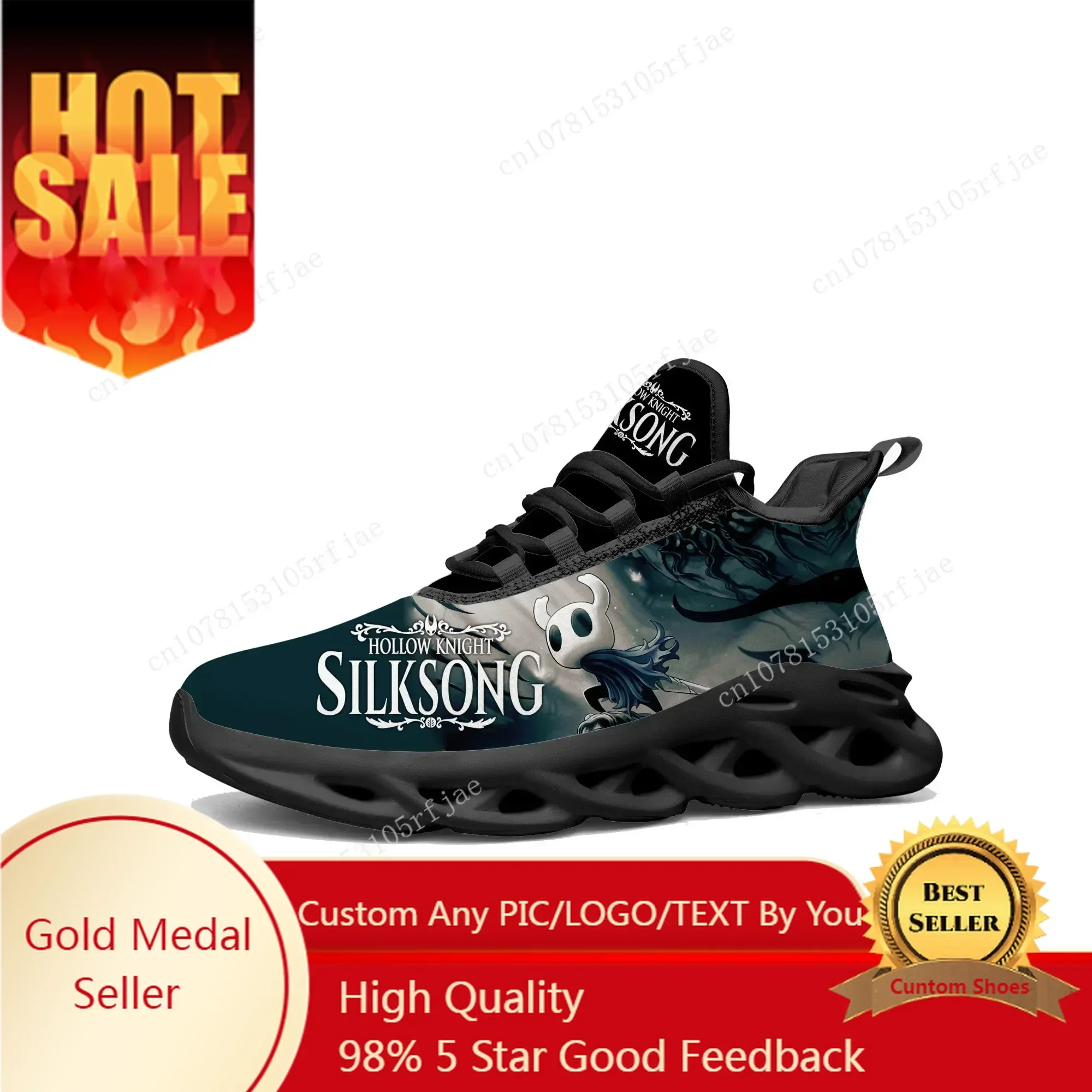 Women'S Shoes Running Sports - การ์ตูนเกม Ghost Hollow Knight รองเท้าผ้าใบแบบสวมสำหรับผู้ชายและผู้หญิง รองเท้ากีฬาวิ่ง