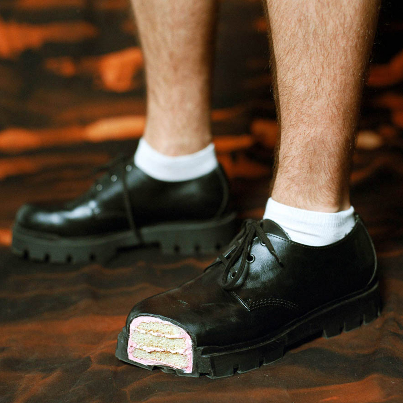 Women'S Shoes Loafers Black - รองเท้าเดอร์บี้พื้นหนาแบบเค้ก รองเท้าหนังสีดำ 2026 หัวกลม ส้นหนา รองเท้าอ็อกซ์ฟอร์ดแบบสวม