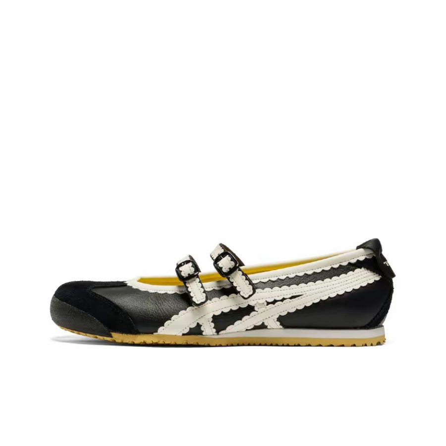 Women'S Shoes Tiger Onitsuka - Onitsuka Tiger MEXICO 66 TGRS รองเท้าสตรีสีดำ/ขาวแบบแมรี่เจน