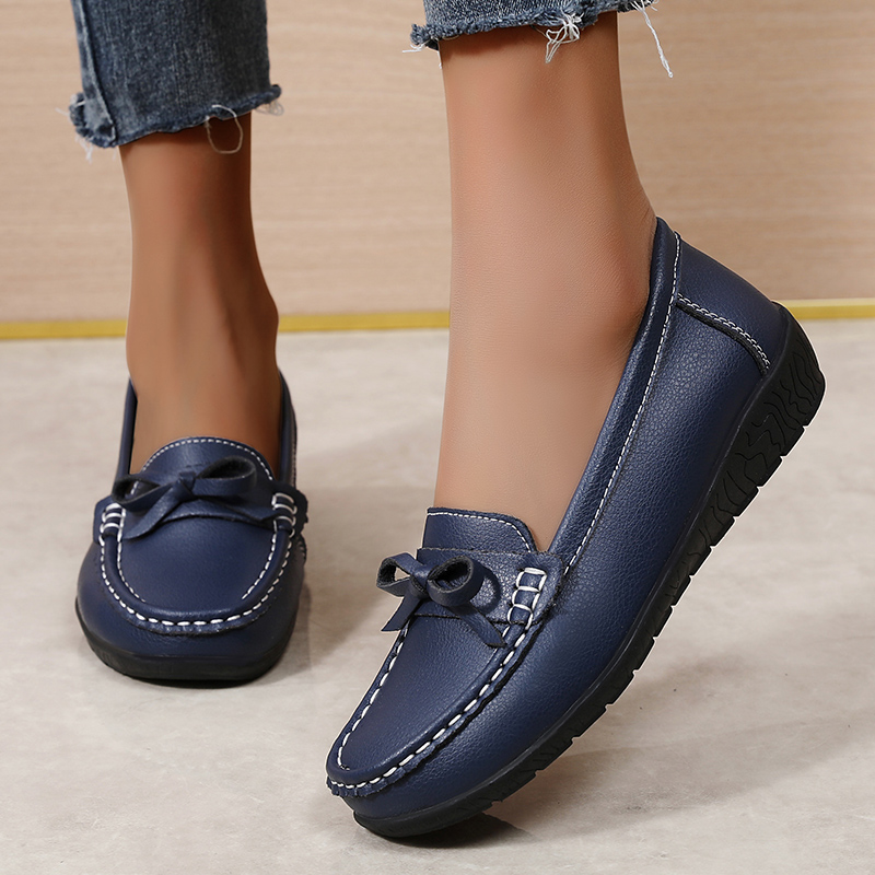 รองเท้าหนังแท้ผู้หญิงแฟชั่นรอง - Women'S Shoes Loafers Black บทวิจารณ์และราคา