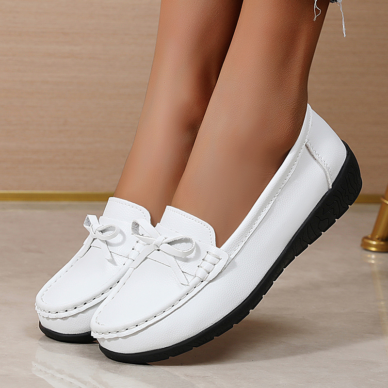 รองเท้าหนังแท้ผู้หญิงแฟชั่นรอง - Women'S Shoes Loafers Black บทวิจารณ์และราคา