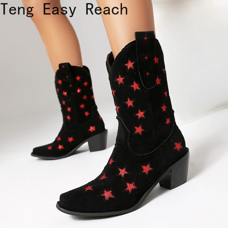 รองเท้าบูทสั้นหัวมนแฟชั่นใหม่ป - Women'S Shoes Easy Street บทวิจารณ์และราคา
