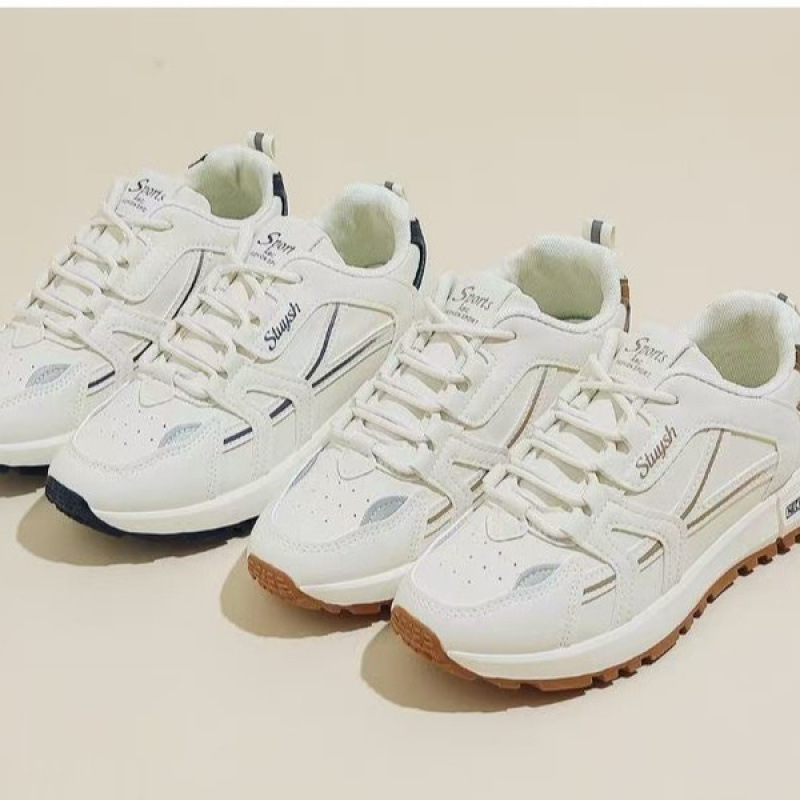 รองเท้ากีฬาลำลองสีขาวแฟชั่นสำห - Women'S Shoes Trendy บทวิจารณ์และราคา