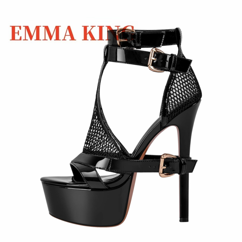 รองเท้าส้นสูงแบบแพลตฟอร์มตาข่า - Women'S Shoes Trendy บทวิจารณ์และราคา
