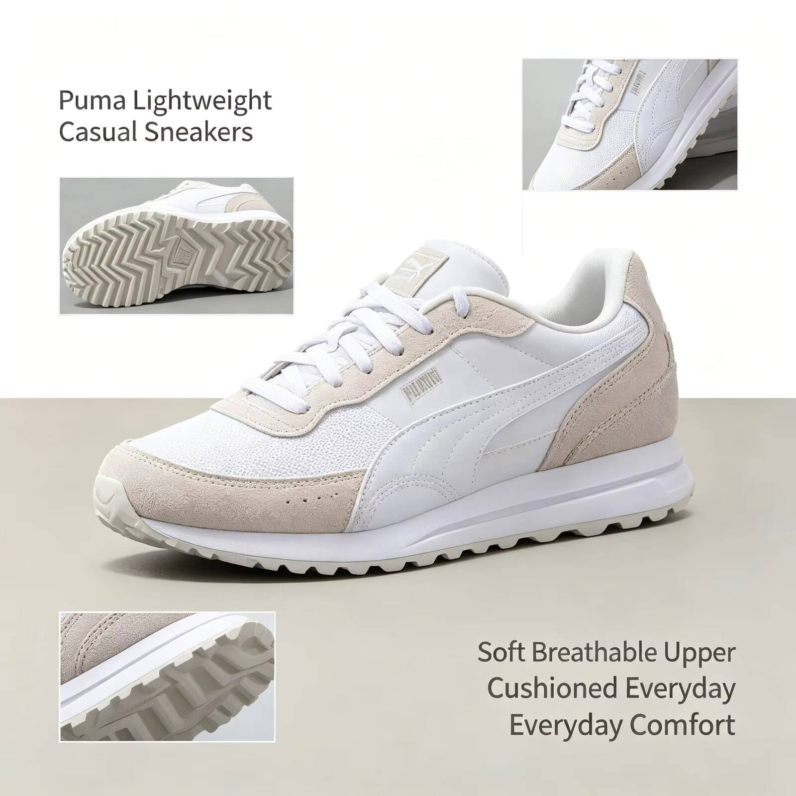ใหม่ร้อนแรง PUMA สีขาวรองเท้าว - Women Shoes Puma บทวิจารณ์และราคา