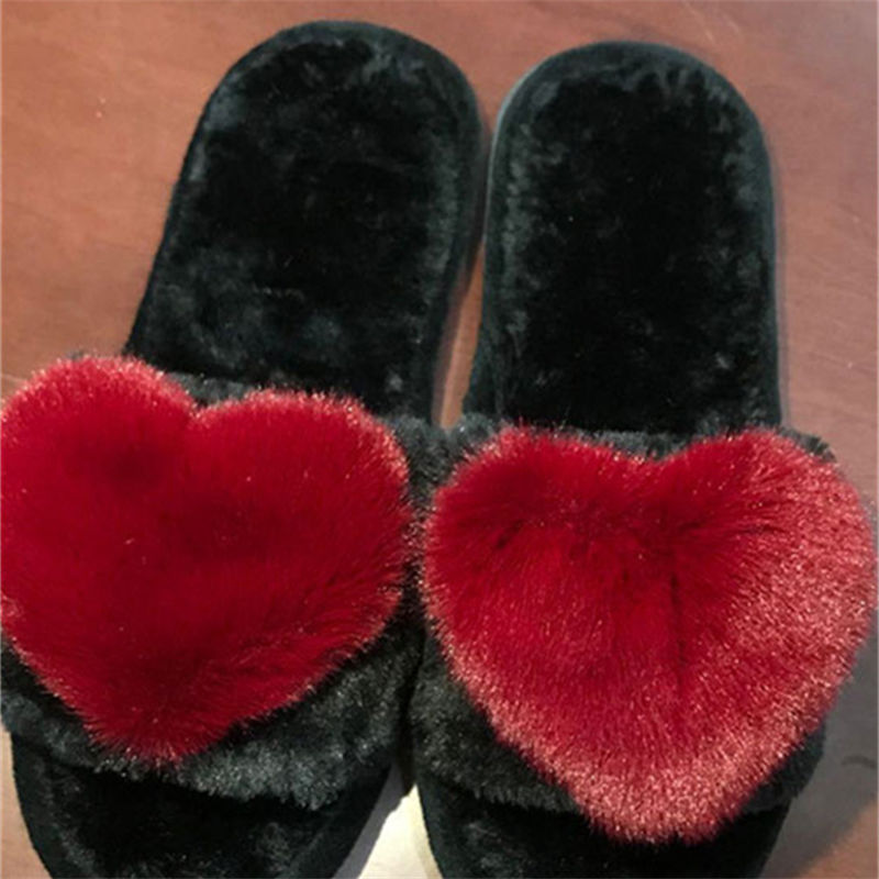 รองเท้าแตะหัวใจขนนุ่มสำหรับผู้ - Women Shoes Winter บทวิจารณ์และราคา