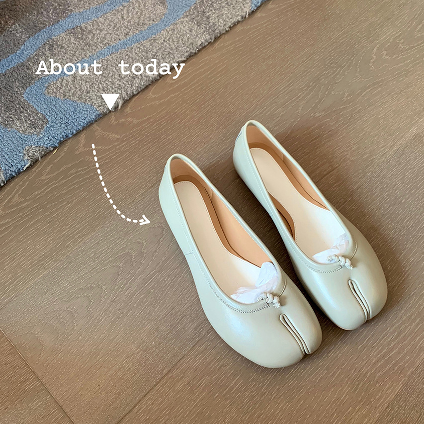 สีดําบัลเล่ต์แฟลตแยกนิ้วเท้ารอ - Women'S Shoes Loafers Black บทวิจารณ์และราคา