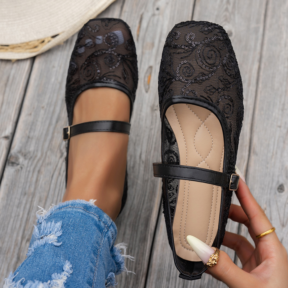 รองเท้าโลฟเฟอร์แบบสวมสำหรับผู้ - Women'S Shoes Loafers Black บทวิจารณ์และราคา