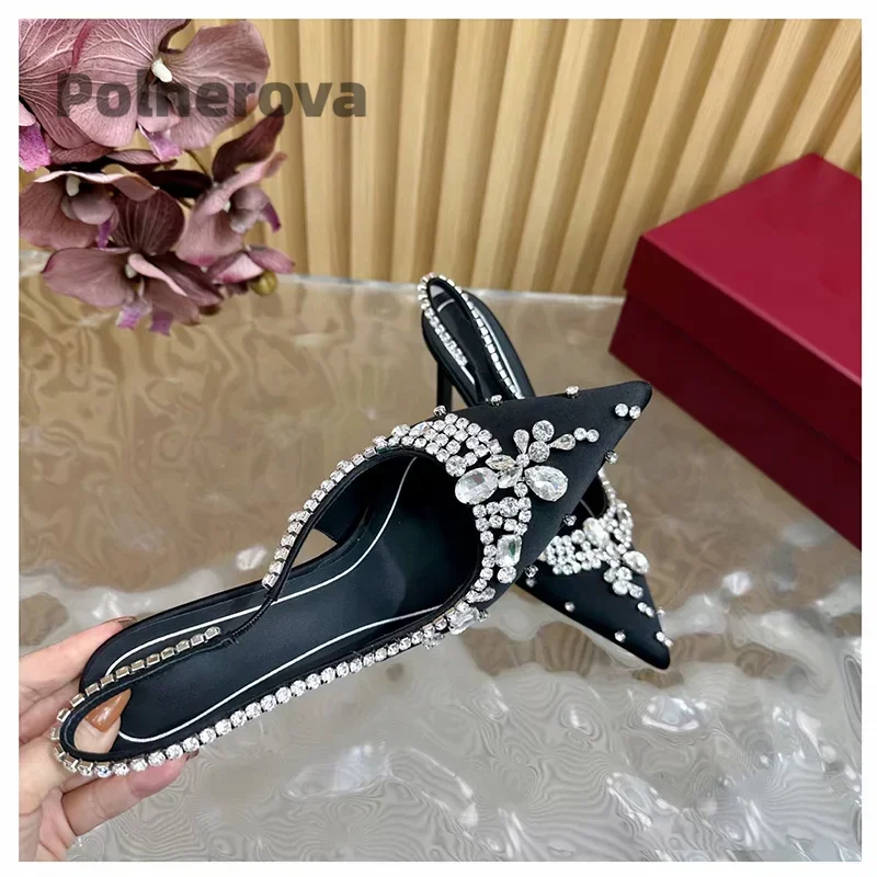 รองเท้าส้นสูงแบบสลิงแบ็คประดับ - Women'S Shoes Trendy บทวิจารณ์และราคา