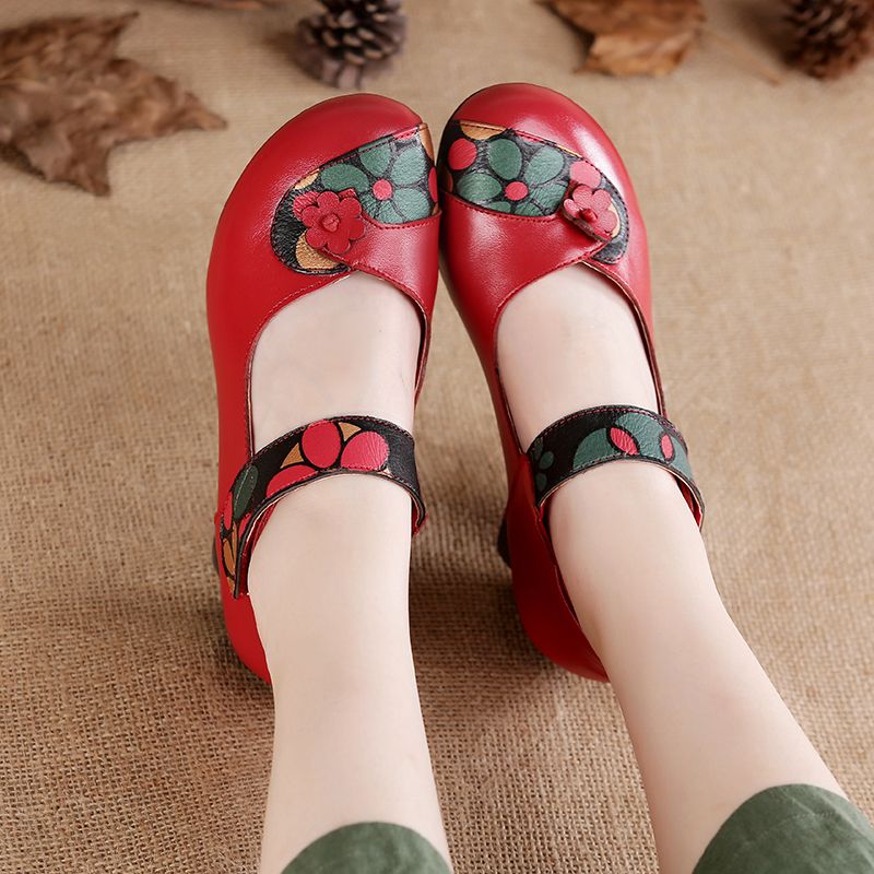 รองเท้าส้นเตารีดคุณภาพสูงหรูหร - Women'S Shoes Round Toe บทวิจารณ์และราคา