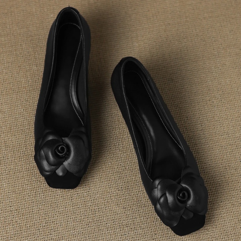 รองเท้าส้นสูงแบบสวมสำหรับผู้หญ - Women'S Shoes Round Toe บทวิจารณ์และราคา