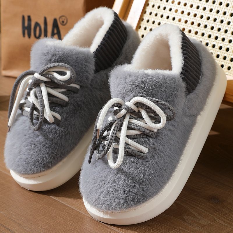 รองเท้าแตะแบบสวมเต็มตัวลายสามม - Women Shoes Winter บทวิจารณ์และราคา