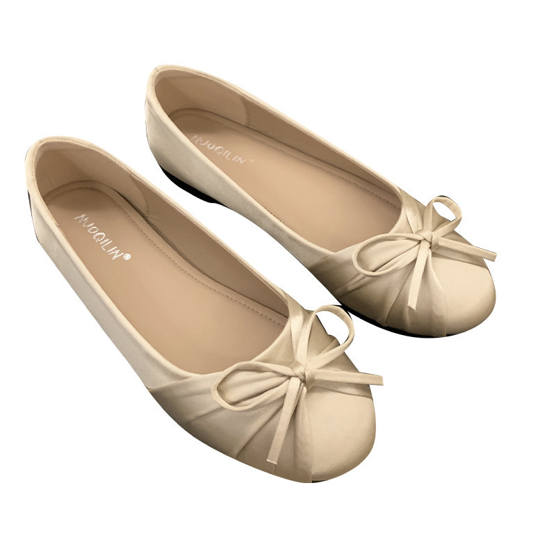 รองเท้าส้นเตี้ยแบบสวมสไตล์หวาน - Women'S Shoes Round Toe บทวิจารณ์และราคา
