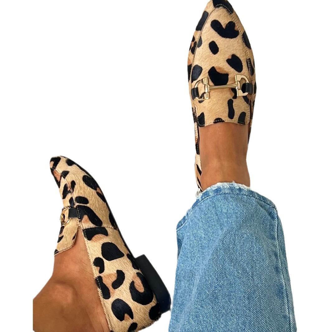 รองเท้าผู้หญิงลายเสือดาว ไซส์ใ - Women Shoes Mules บทวิจารณ์และราคา