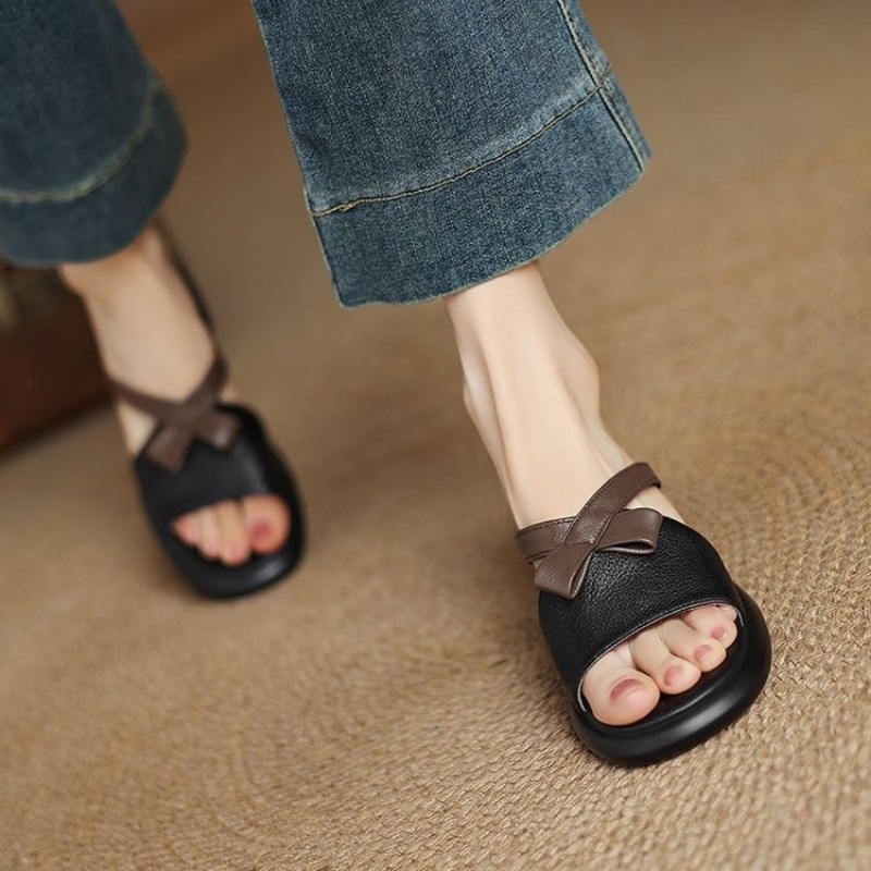 รองเท้าส้นหนาแบบสวมสำหรับผู้หญ - Women Shoes Mules บทวิจารณ์และราคา