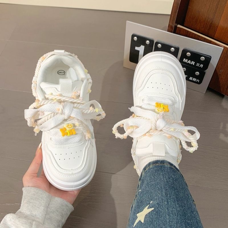 รองเท้าผ้าใบแฟชั่นผู้หญิงสีขาว - Women'S Shoes Trendy บทวิจารณ์และราคา