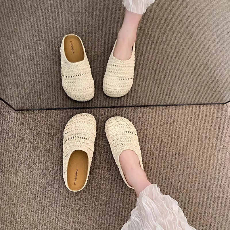 รองเท้าแตะสานราฟเฟียสำหรับผู้ห - Women Shoes Mules บทวิจารณ์และราคา