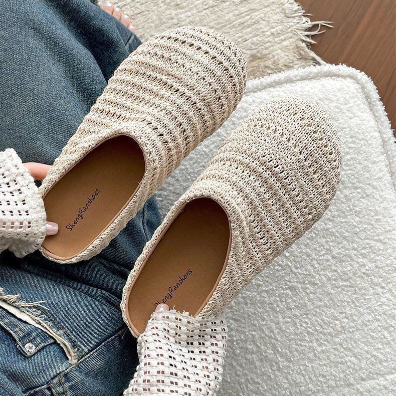 รองเท้าแตะสานราฟเฟียสำหรับผู้ห - Women Shoes Mules บทวิจารณ์และราคา
