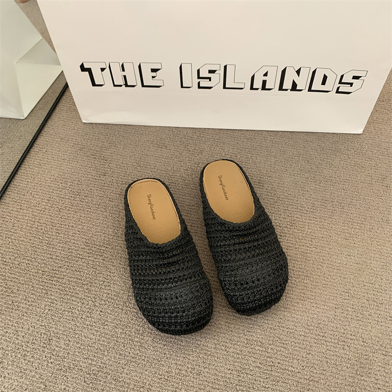 รองเท้าแตะสานราฟเฟียสำหรับผู้ห - Women Shoes Mules บทวิจารณ์และราคา