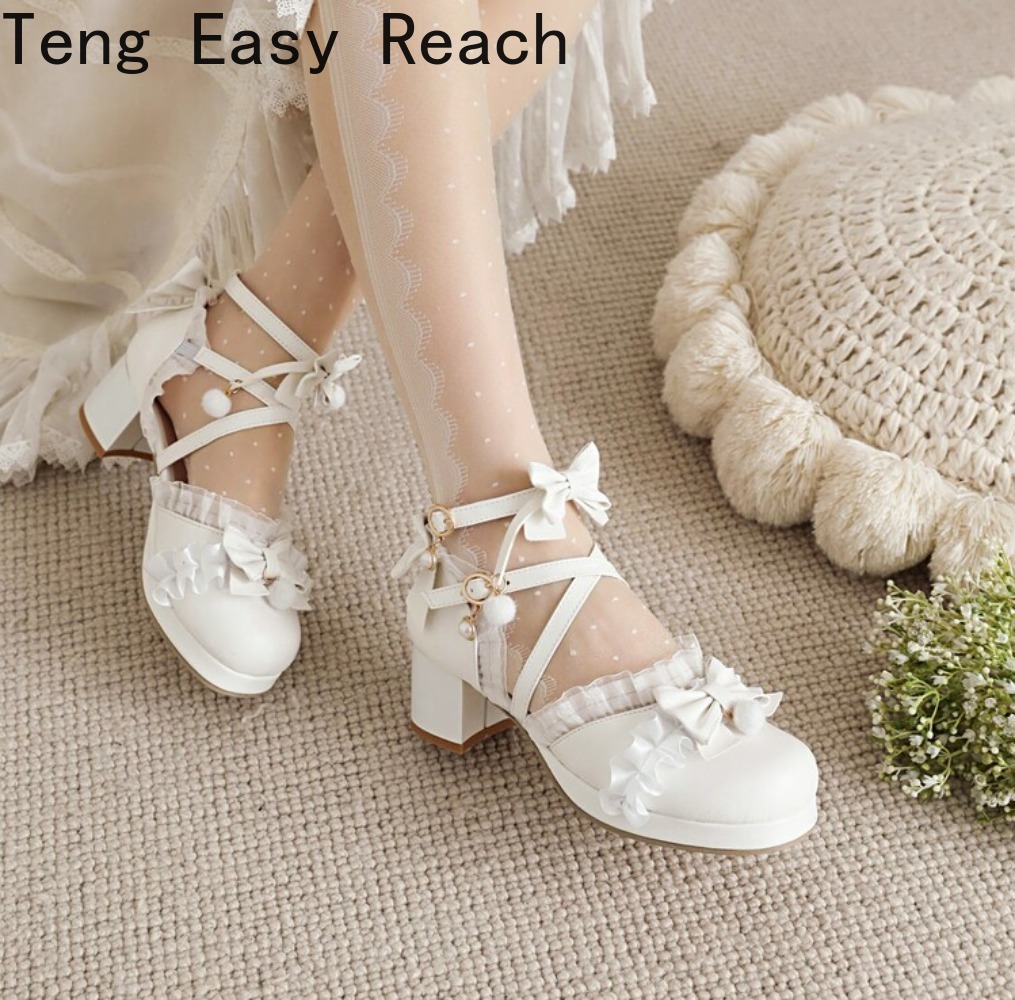 รองเท้าส้นสูงสีขาวแบบแมรี่เจนส - Women'S Shoes Easy Street บทวิจารณ์และราคา