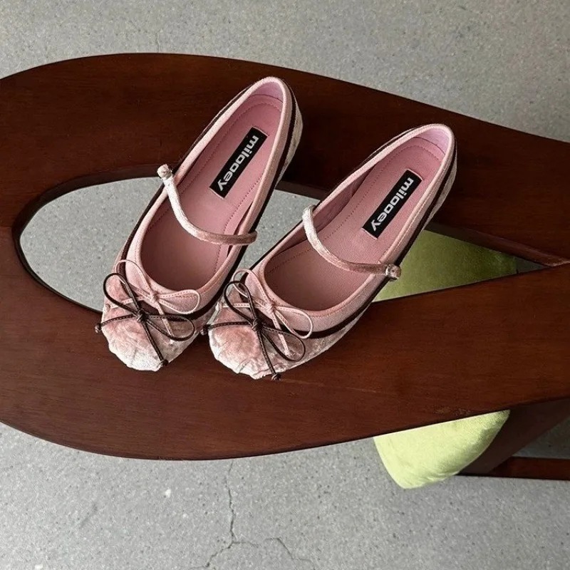 รองเท้าบัลเล่ต์ทรงกลมพื้นเรียบ - Women'S Shoes Round Toe บทวิจารณ์และราคา