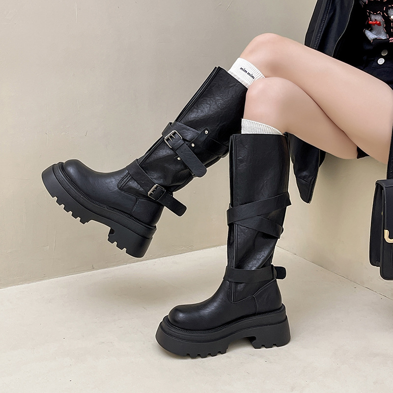 รองเท้าบูททรงสูงแบบสวมสำหรับผู - Women Shoes Size Chart บทวิจารณ์และราคา