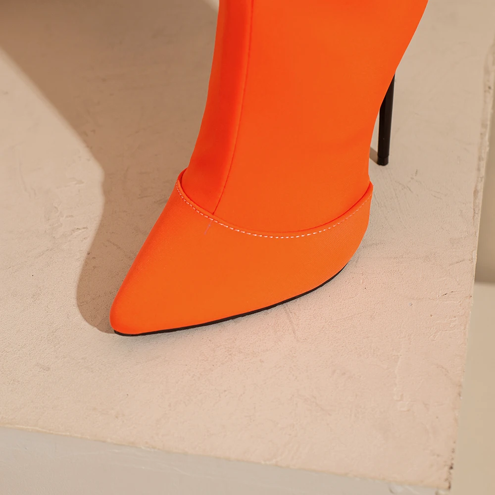 ฤดูหนาวใหม่ Glamour สีส้มสีเหล - Women'S Shoes Size 12 บทวิจารณ์และราคา