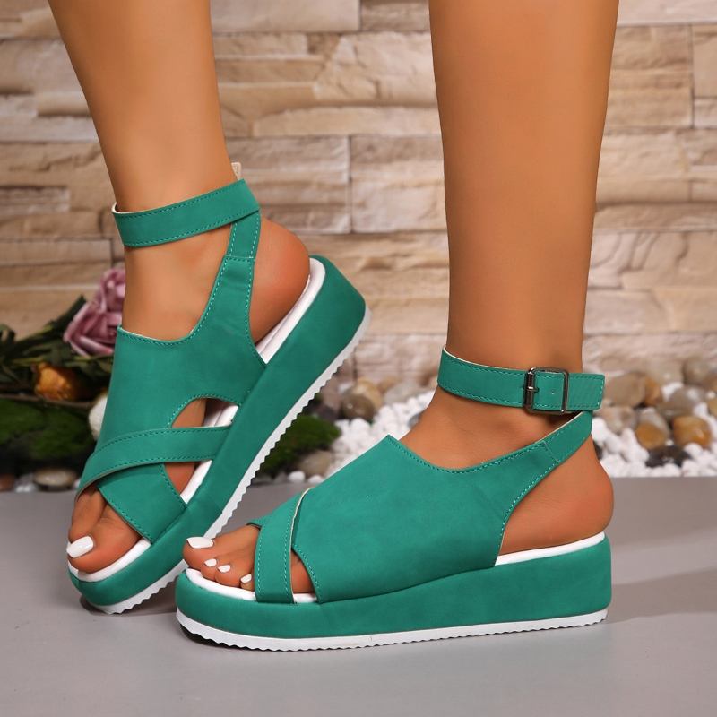 รองเท้าแตะรัดส้นแบบโรมันสำหรับ - Women'S Shoes In Wide Width บทวิจารณ์และราคา