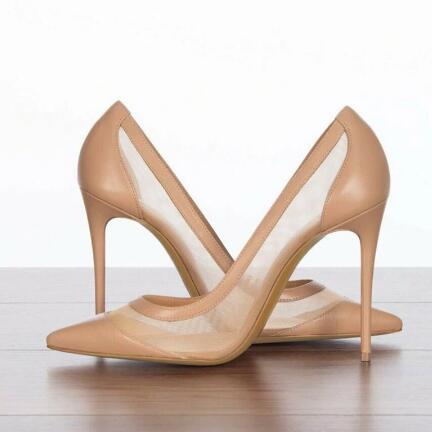 รองเท้าส้นสูงแบบสวม ส้นบาง สีช - Women'S Shoes Size 12 บทวิจารณ์และราคา