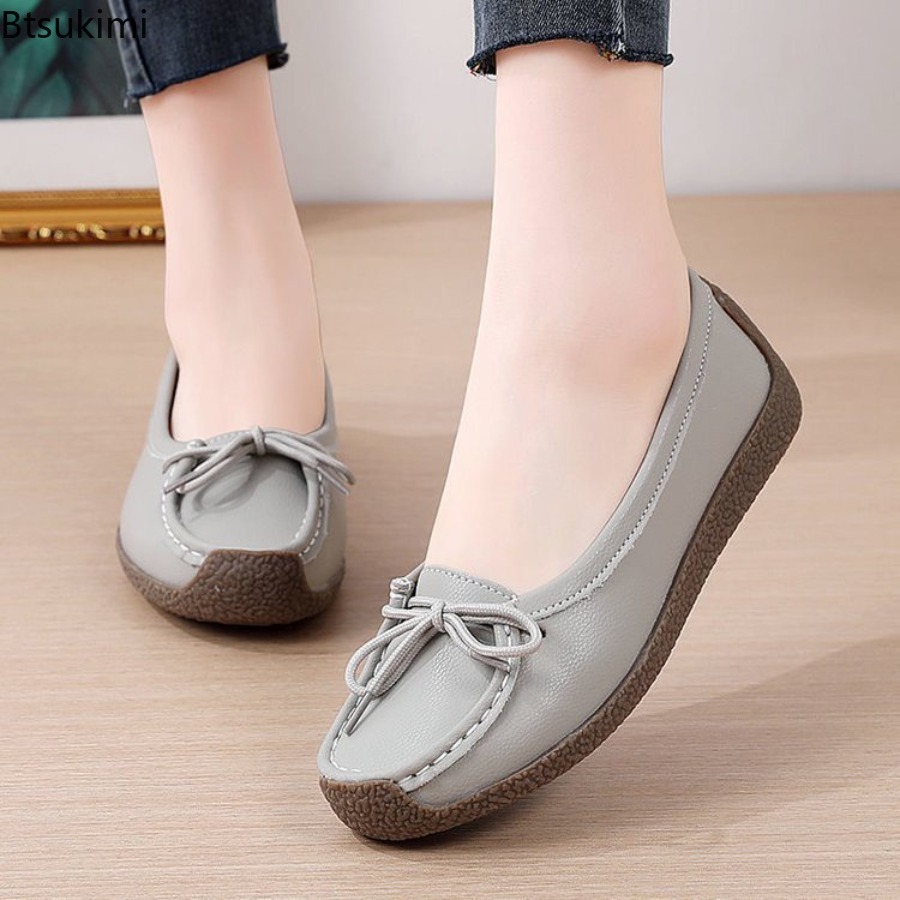 รองเท้าคุณแม่ปี 2026 รองเท้าสว - Women'S Shoes Round Toe บทวิจารณ์และราคา