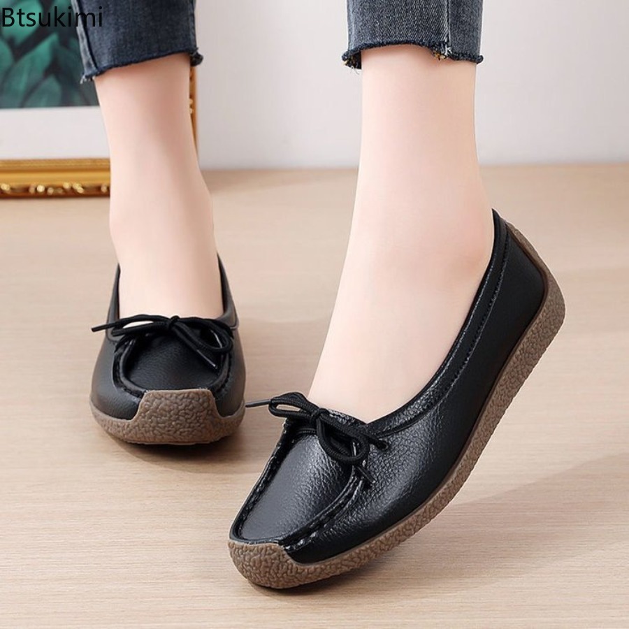 รองเท้าคุณแม่ปี 2026 รองเท้าสว - Women'S Shoes Round Toe บทวิจารณ์และราคา