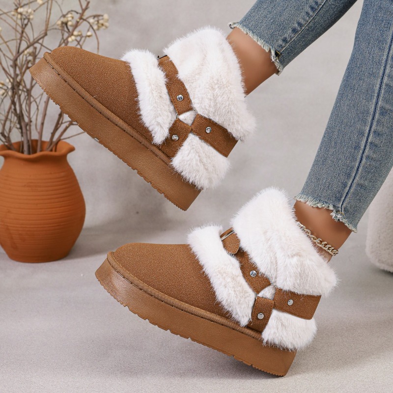 รองเท้าบูทหิมะแบบมีขนบุสำหรับผ - Women'S Shoes Size 12 บทวิจารณ์และราคา