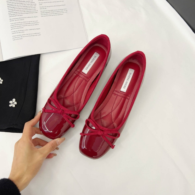รองเท้าส้นแบนแบบสวมสำหรับผู้หญ - Women'S Shoes Round Toe บทวิจารณ์และราคา