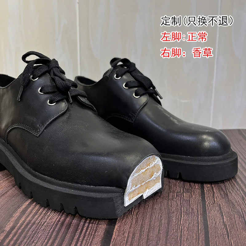 รองเท้าเดอร์บี้พื้นหนาแบบเค้ก  - Women'S Shoes Loafers Black บทวิจารณ์และราคา